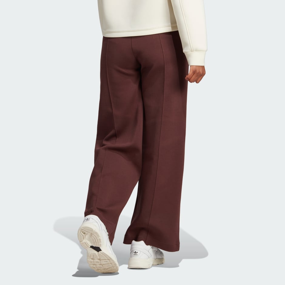 - Essentials Brown Wide-leg Pintuck LK adidas adidas | Premium Pants