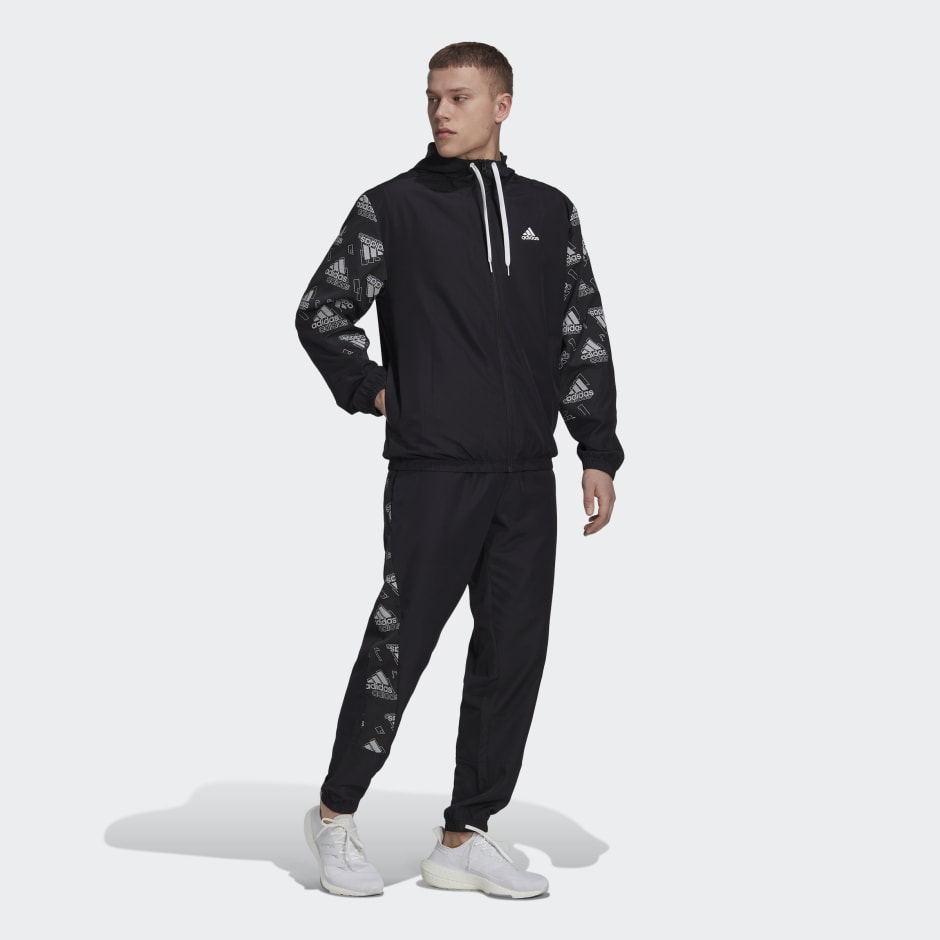 Woven Allover Print Track Suit image number null