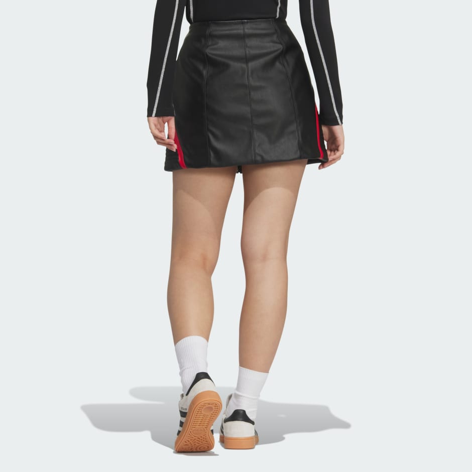 Racing V-Day Pleather Skirt
