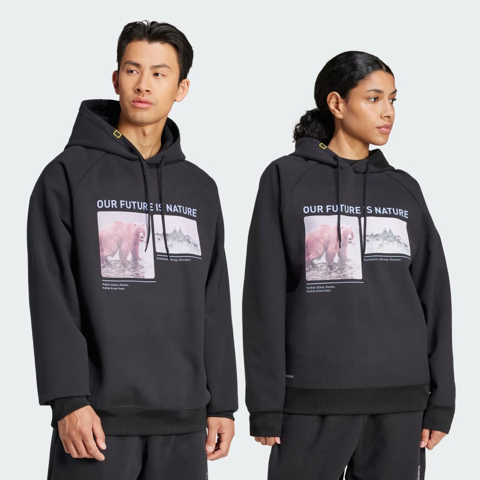 adidas National Geographic Aeroready Warming Hoodie Gender Neutral Black adidas UAE