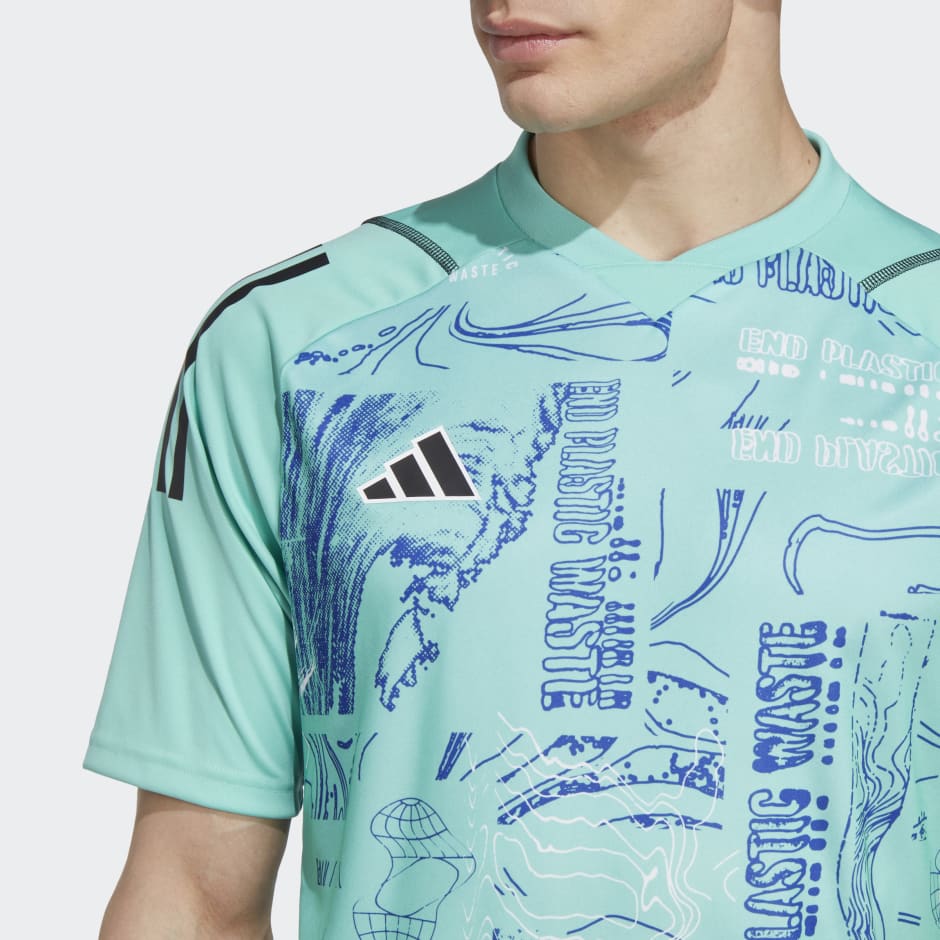 adidas Tiro Graphic Jersey - Turquoise, Men's Soccer