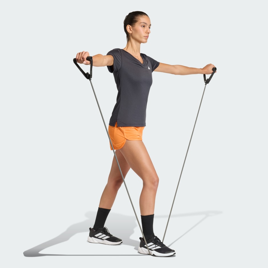 Tricou cu guler in V Workout Essentials