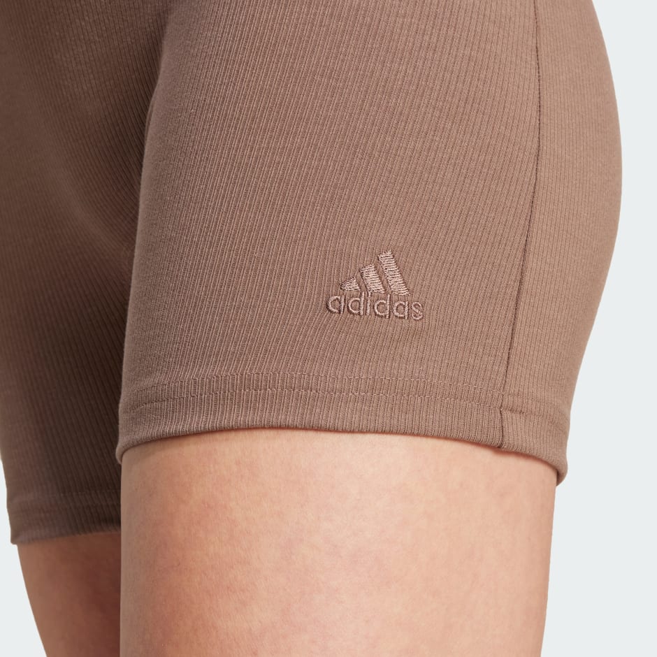 Lounge Ribbed High-Waist Bike Shorts