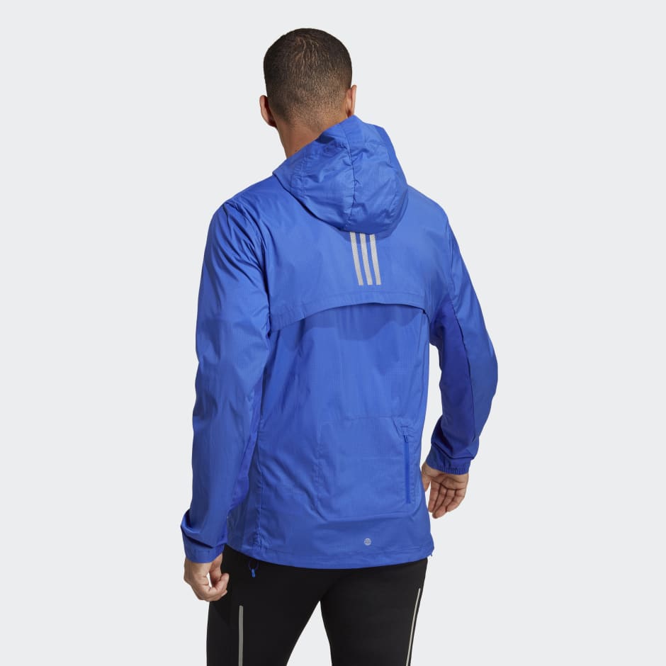 patrón pulmón eficacia Men's Clothing - Marathon Jacket - Blue | adidas Bahrain