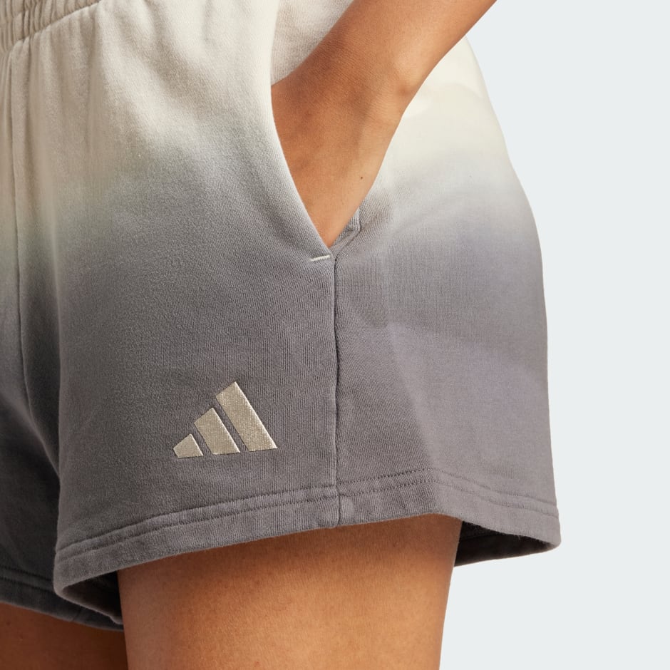 Pantaloni scurți cu talie &icirc;naltă și efect degrade All SZN