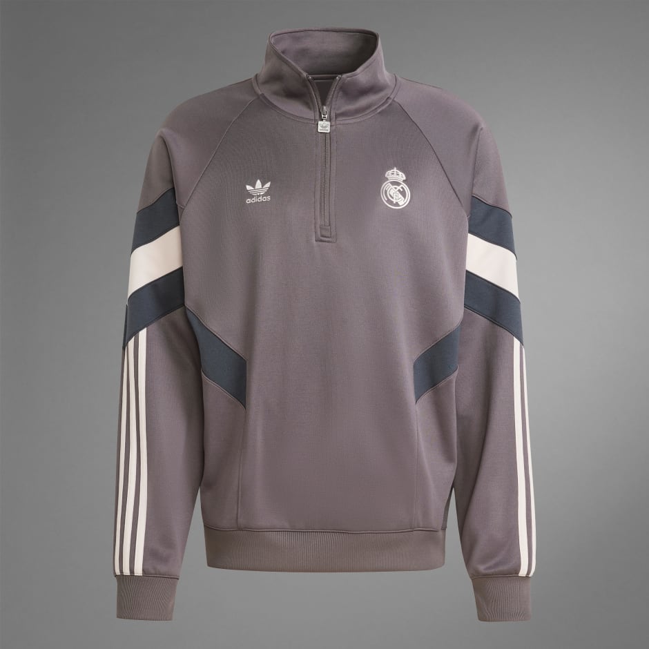 Majica s okruglim izrezom Real Madrid Originals Half-Zip