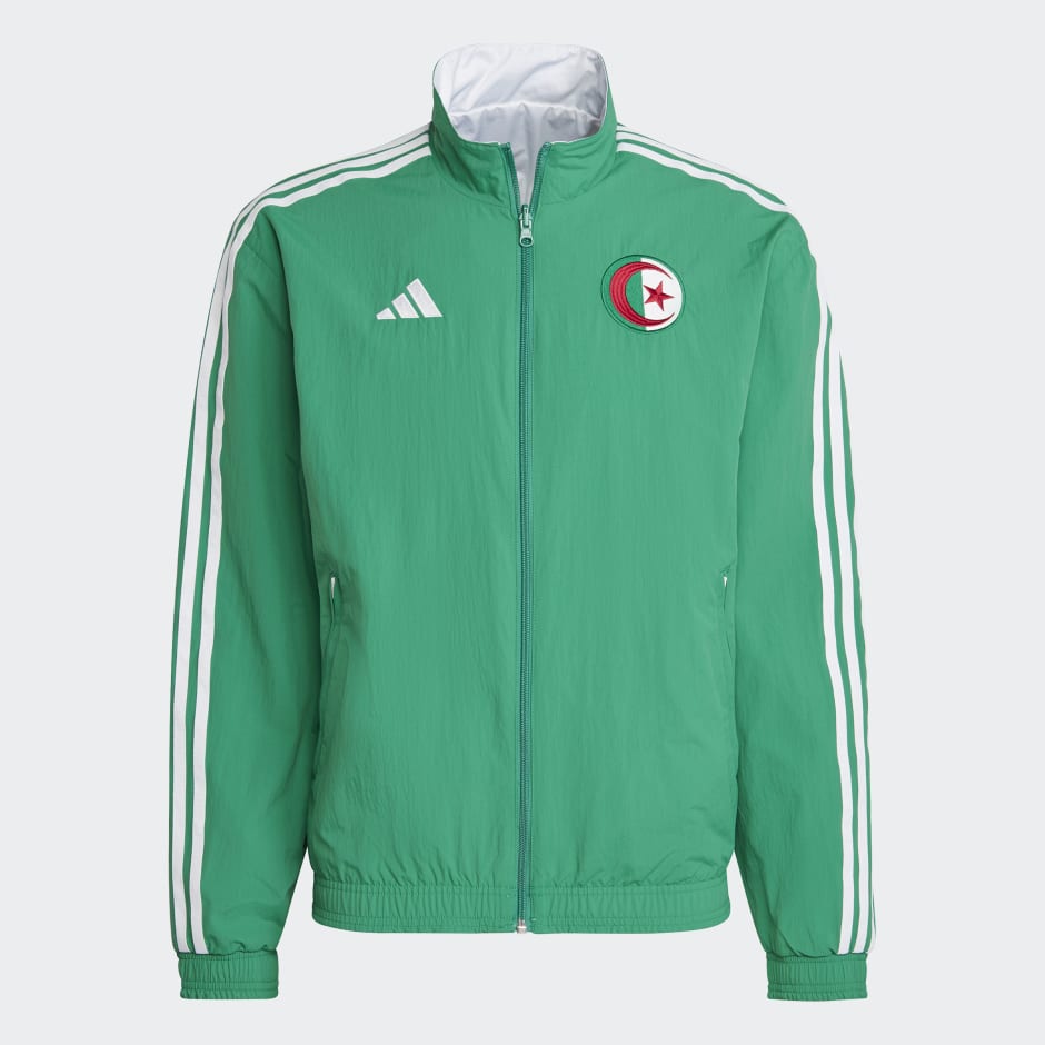 interferencia Roca preposición adidas Algeria Anthem Jacket - Green | adidas QA