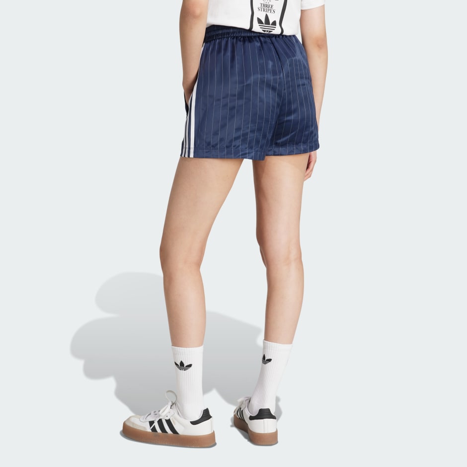 adidas Originals Pin-stripe Satin Shorts