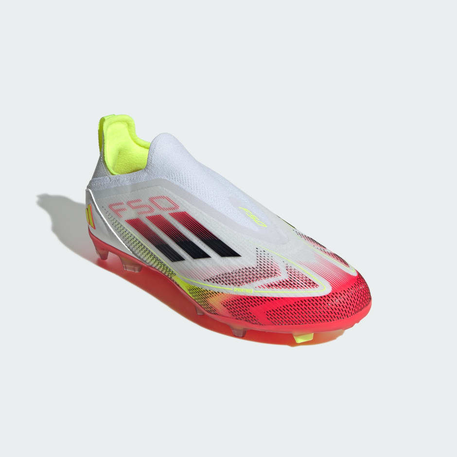 Ghete F50 Elite de teren dur, fără șireturi, pentru copii