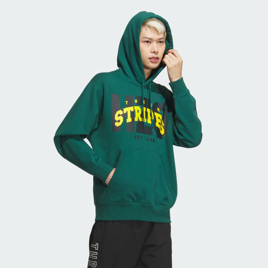 Collegiate Loose Fit French Terry Pullover Hoodie