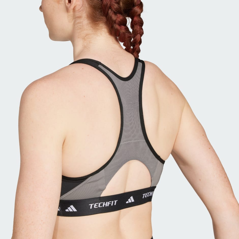 Bustieră cu susținere medie Techfit Colorblock