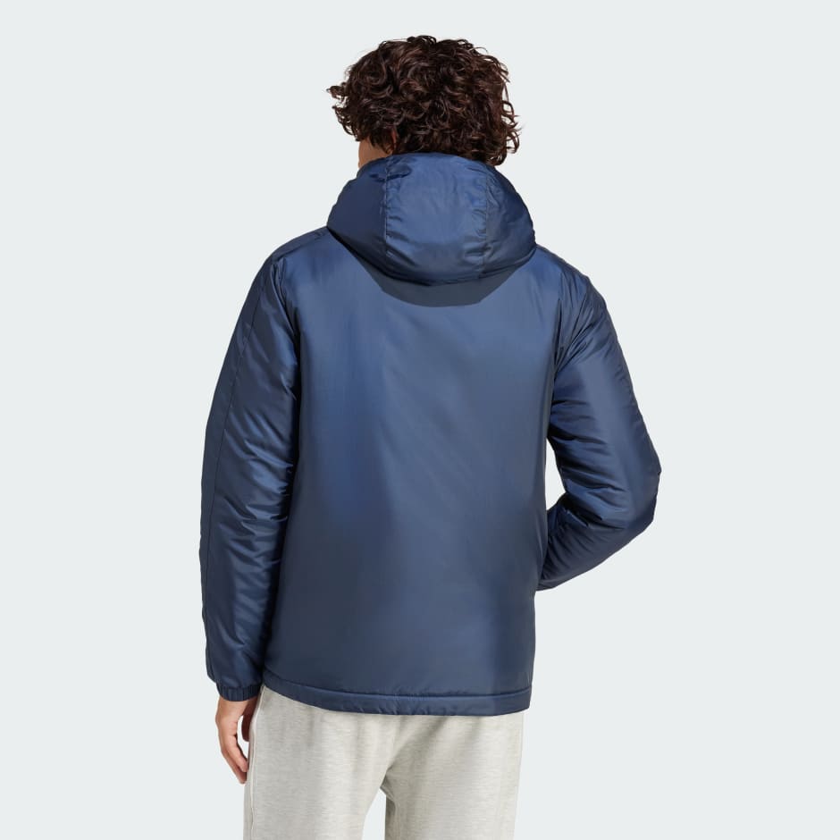 Essentials 3-Stripes Insulated Hooded Jacket