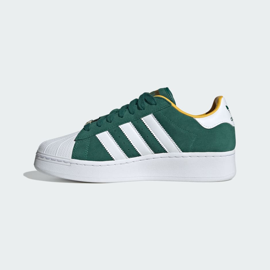 Green and shop white adidas