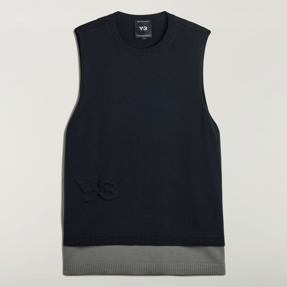 Pleteni prsluk s logotipom Y-3