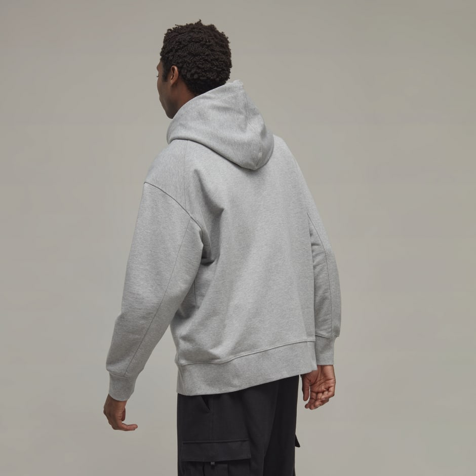 adidas Y-3 Classic Chest Logo Hoodie - Grey | adidas UAE