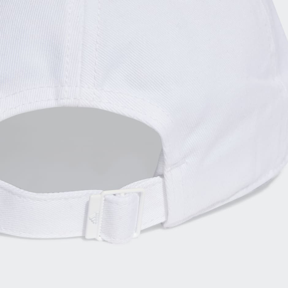 adidas 3-Stripes Cotton Twill Baseball Cap - White | adidas KE
