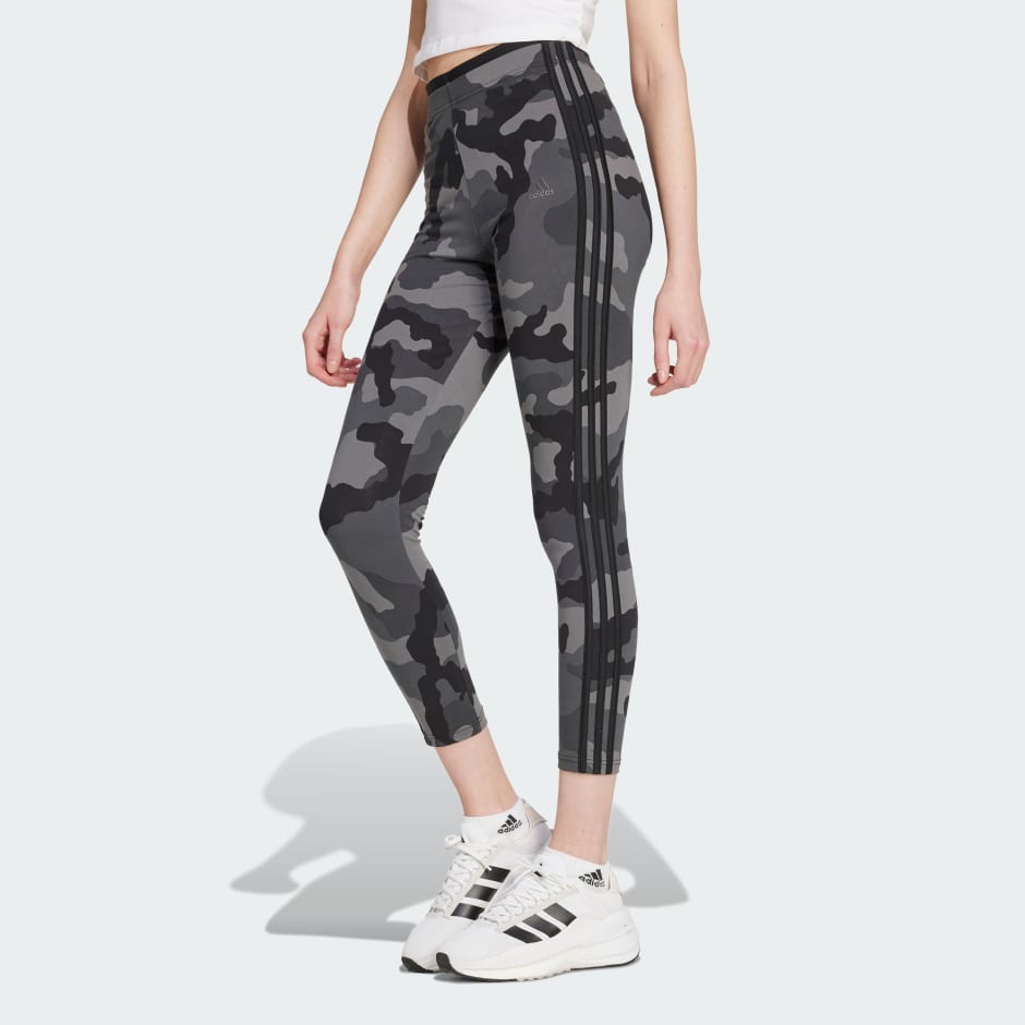 Essentials 3-Stripes Camo Print 7/8 Length Leggings