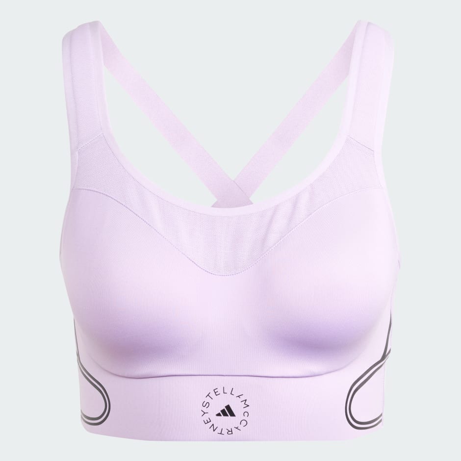 Clothing - adidas by Stella McCartney TruePace High Support Sports Bra -  Purple