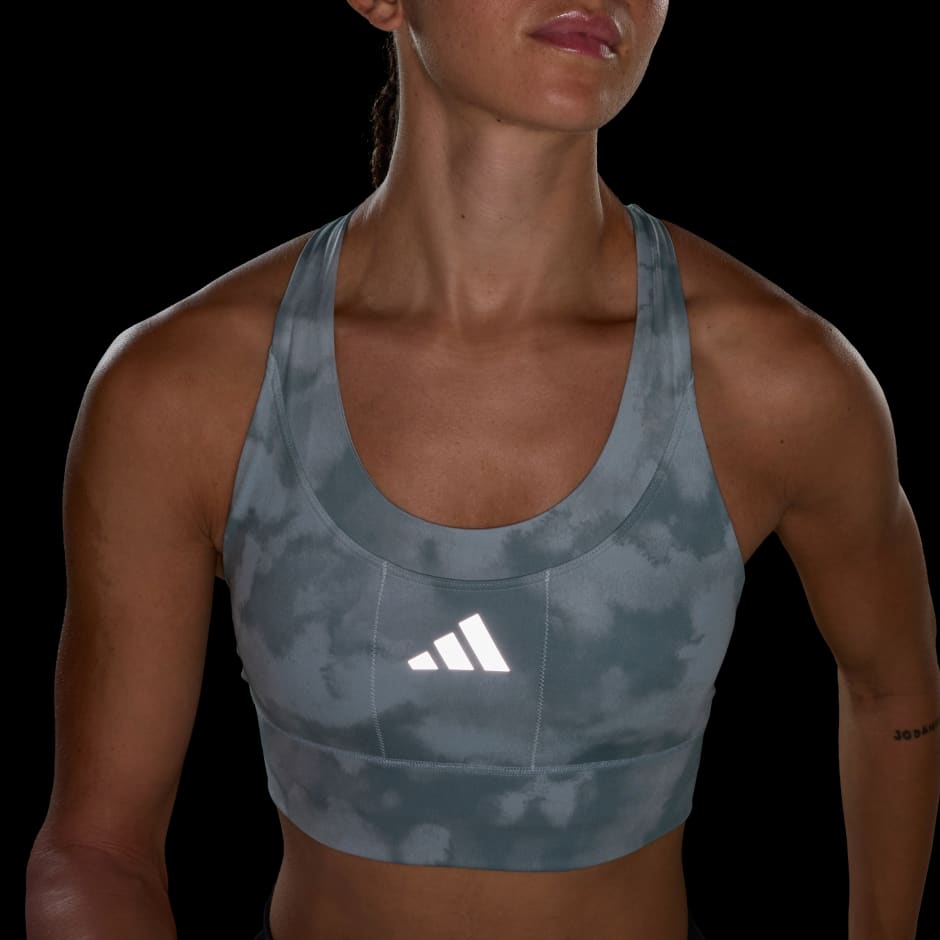 adi365 Running Pocket Graphic Medium Support Bra