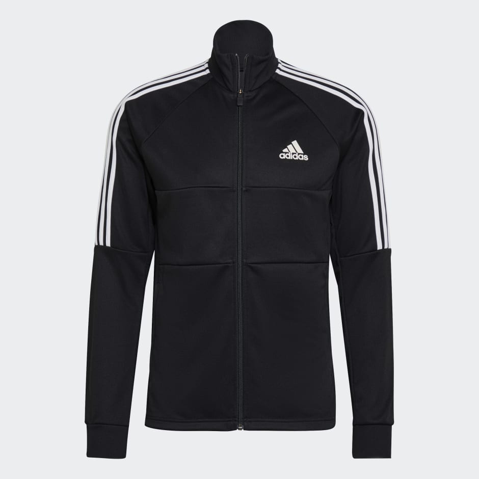 Black and white cheap striped adidas jacket