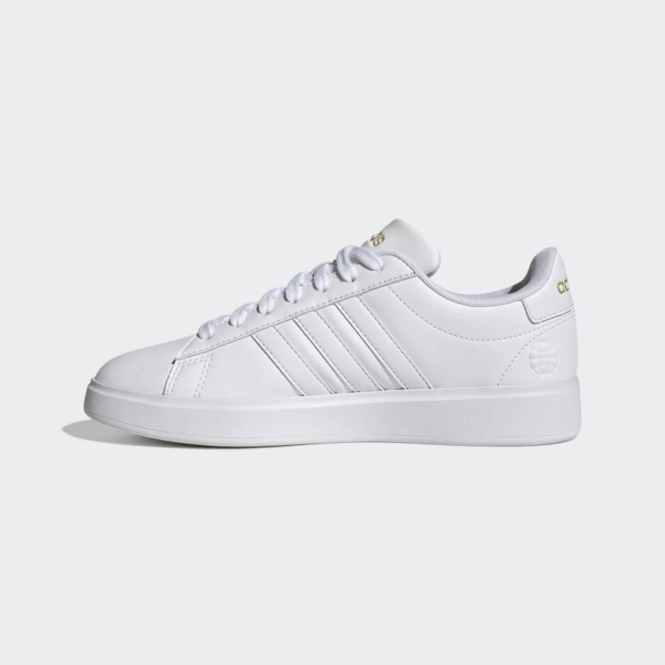 adidas Grand Court Cloudfoam Lifestyle Court Comfort Shoes - White ...