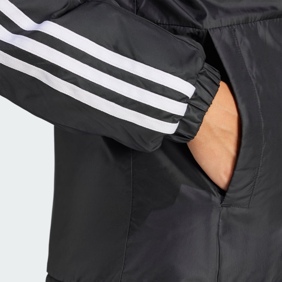 Essentials 3-Stripes Insulation Hooded Jacket