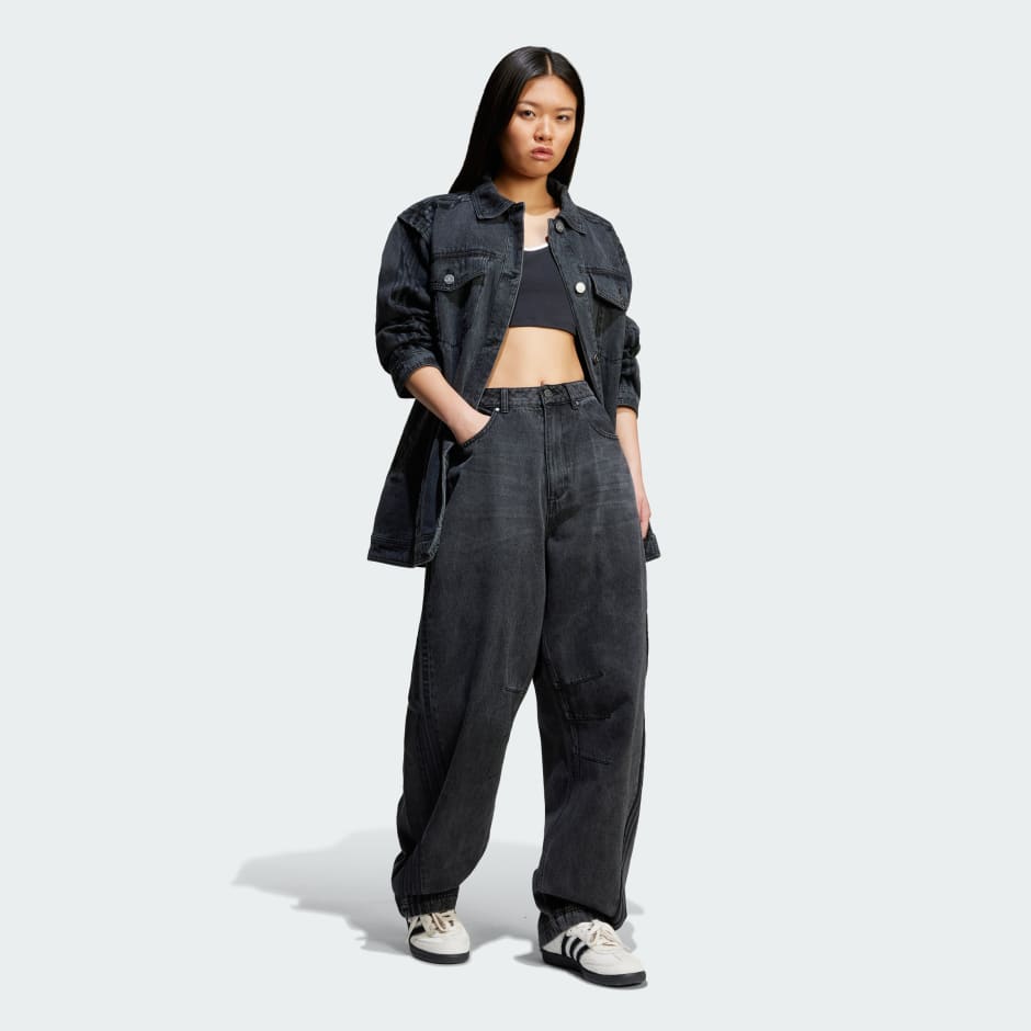Adilenium Season 3 Two-In-One Denim Shirt Jacket - Black