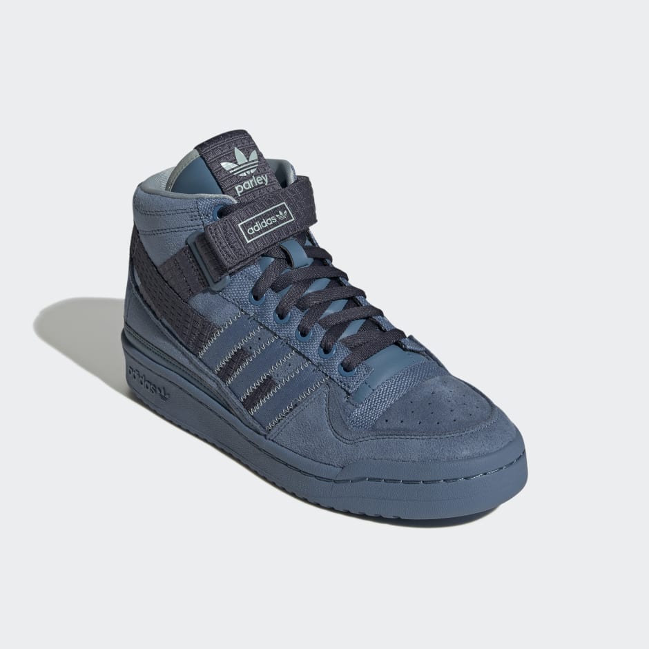 adidas Forum Mid Parley Shoes - Blue | adidas QA