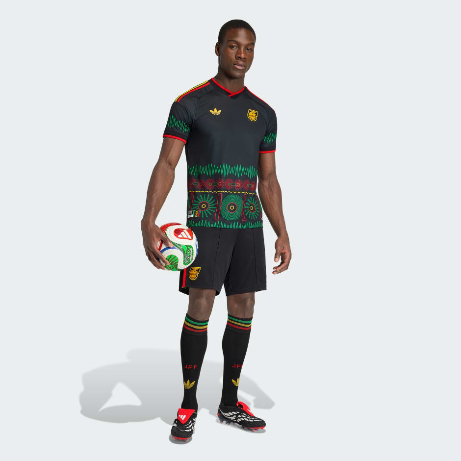 Pantaloni scurți Jamaica 26 x Bob Marley pentru meciuri &icirc;n deplasare