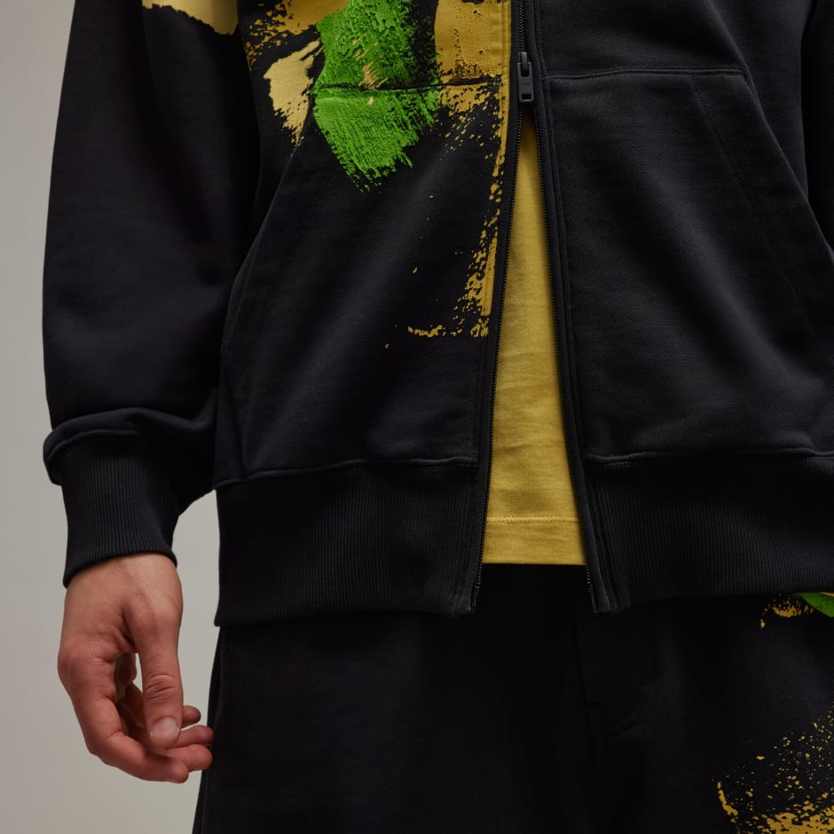 Y-3 Placed Graphic Full-Zip Hoodie