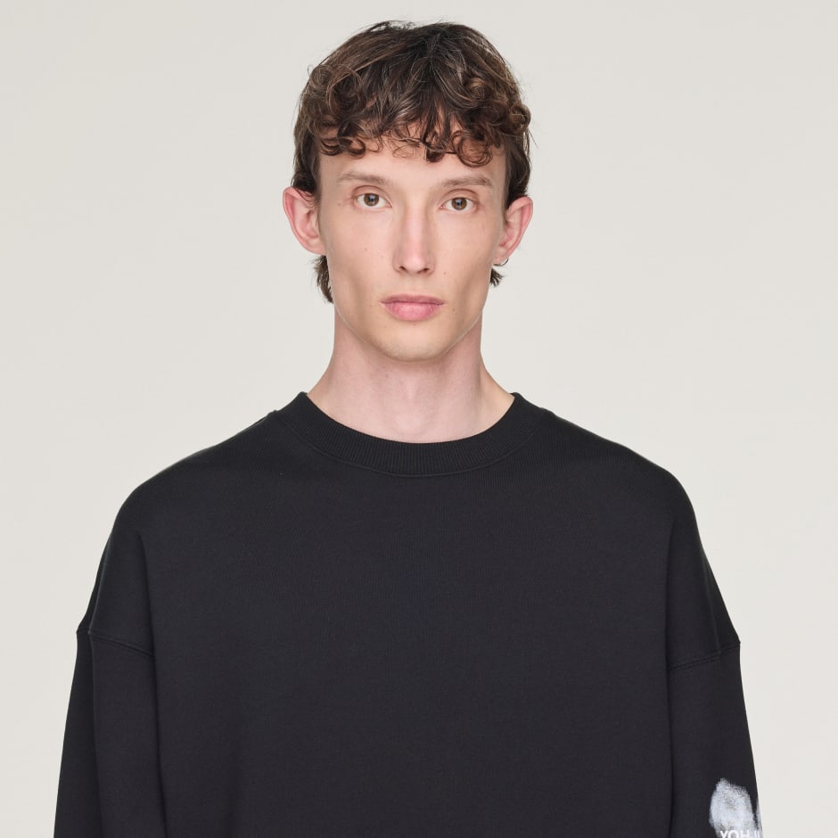 Clothing - Y-3 Graphic Crew Sweater - Black | adidas Oman