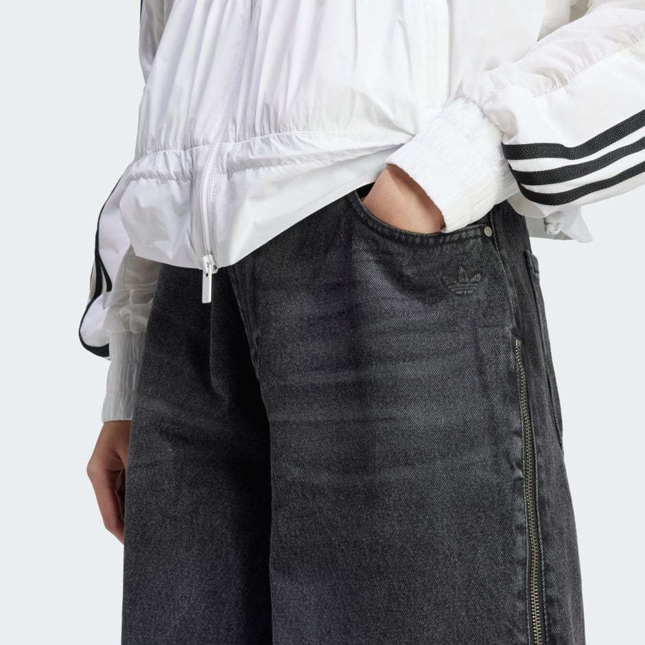Adilenium Season 3 Zip Washed Denim Pants - Black | adidas Adilenium Season 3 Zip Washed Denim Pants - Black | adidas