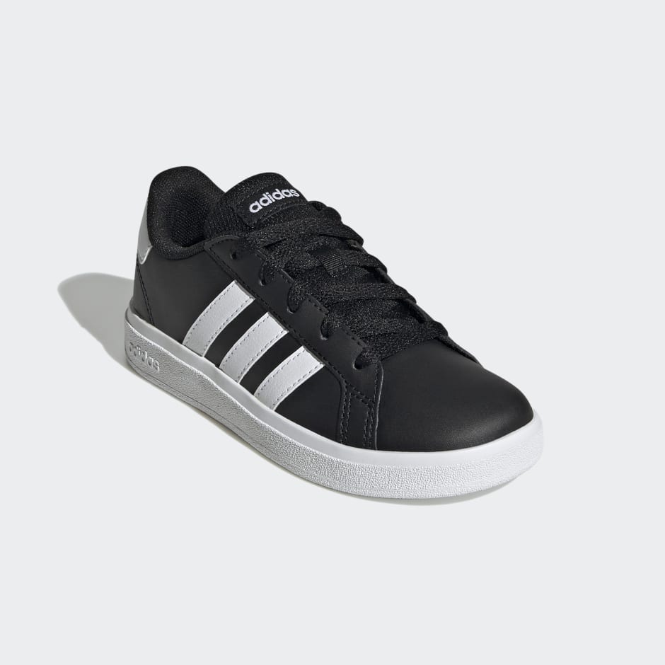 adidas Grand Court Lifestyle Tennis Lace-Up Shoes - Black | adidas UAE