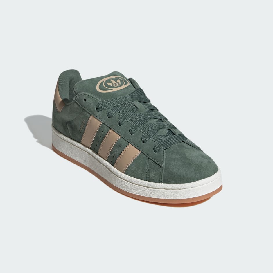 Adidas originals campus outlet trainers in khaki