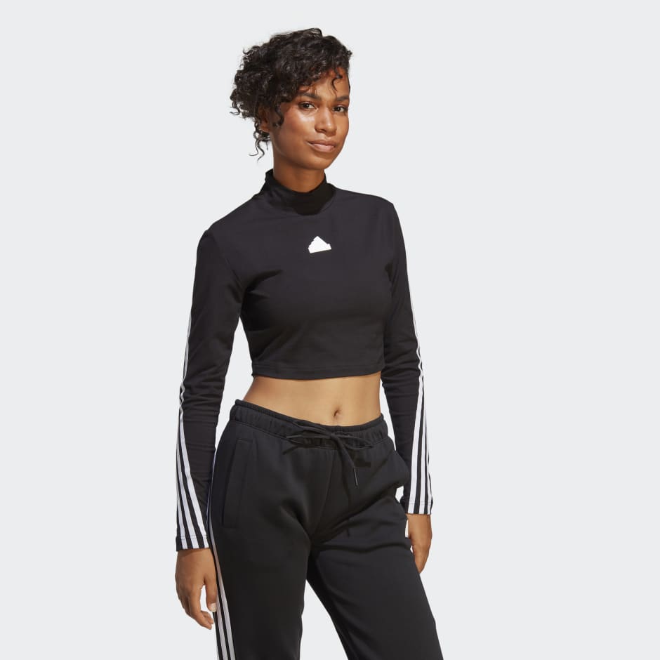 Adidas crop hot sale turtleneck