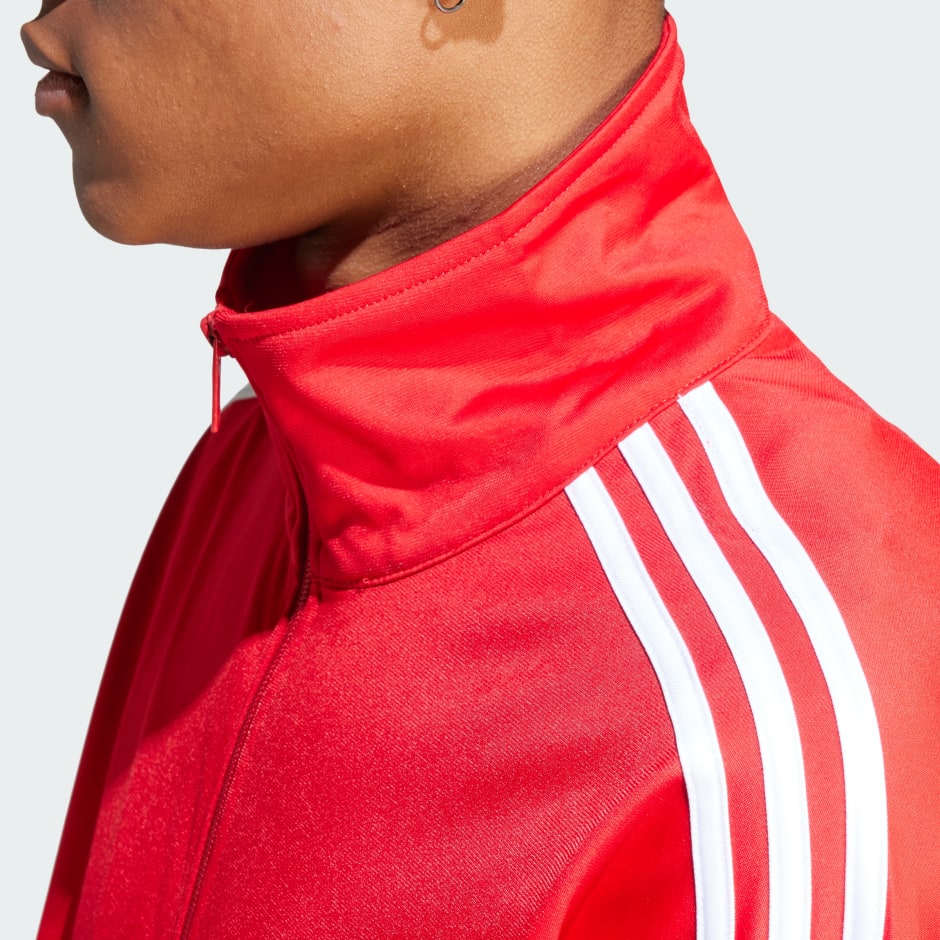 Adidas track deals jacket red