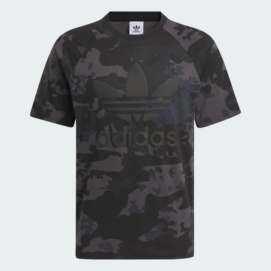 Clothing Camo Trefoil Tee Black adidas South Africa