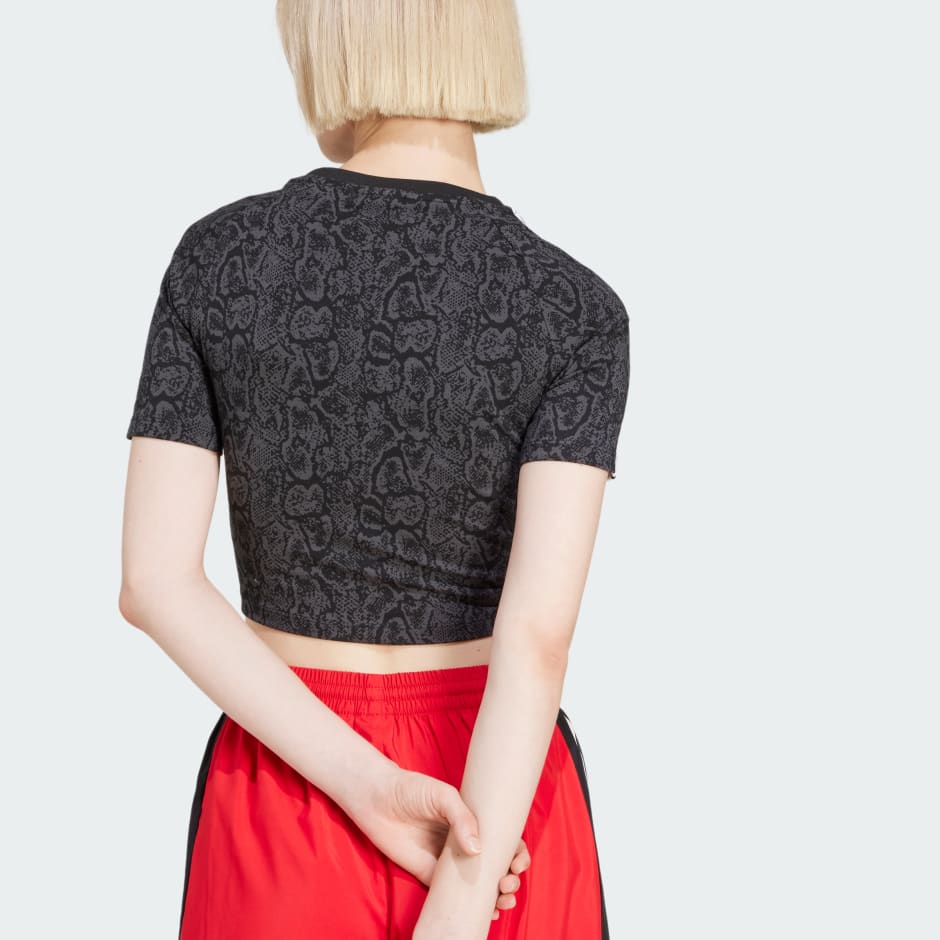 adidas Snakeskin 3-Stripes Baby Tee - Black | adidas KE