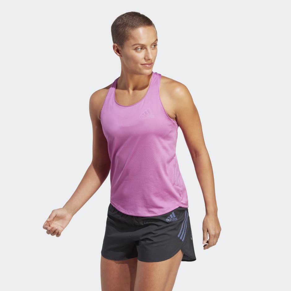 adidas Parley Adizero Run Tank Top - Purple | TZ