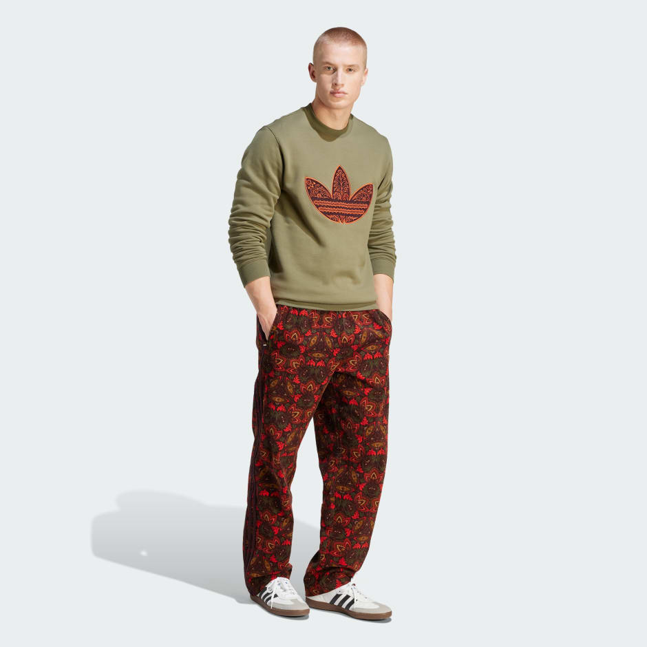 Corduroy Appliqué Crewneck Sweatshirt