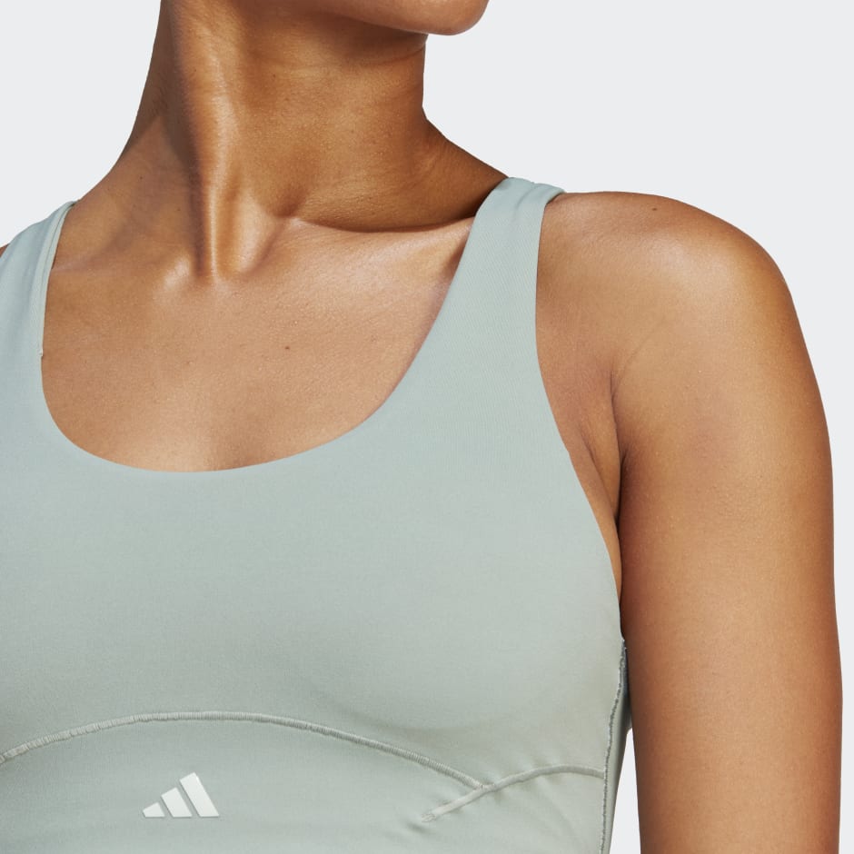 adidas CoreFlow Medium-Support Training Bra - Green