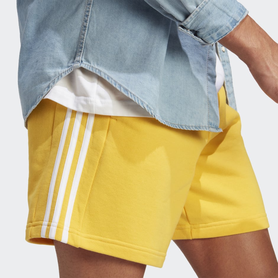 adidas Essentials French 3-Stripes Shorts Gold KW
