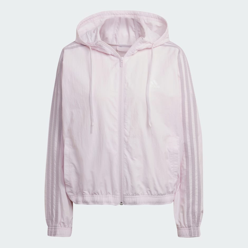 Essentials Repeat Logo Loose Fit Windbreaker