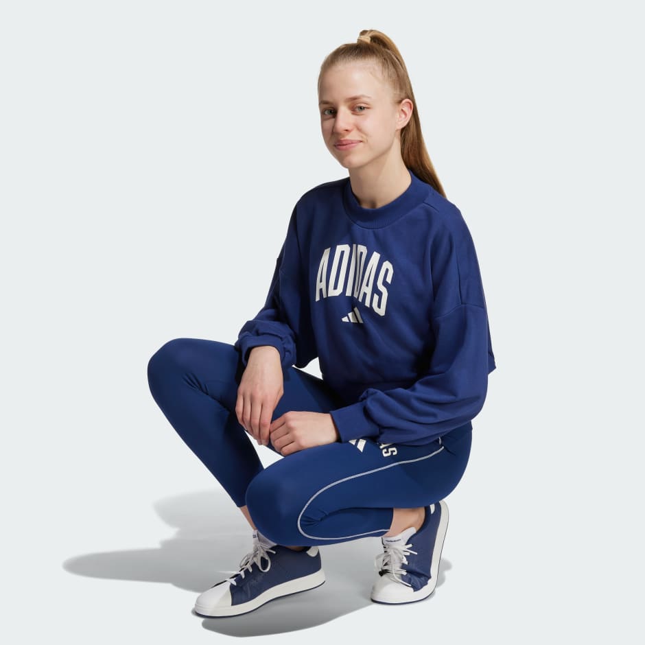 Seasonals Essentials Collegiate Typography Crewneck Sweatshirt Kids