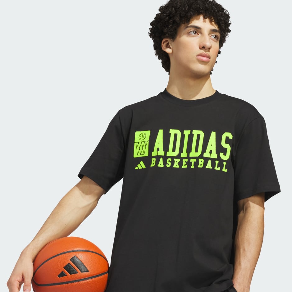TRICOU CU GRAFICĂ ADIDAS BASKETBALL