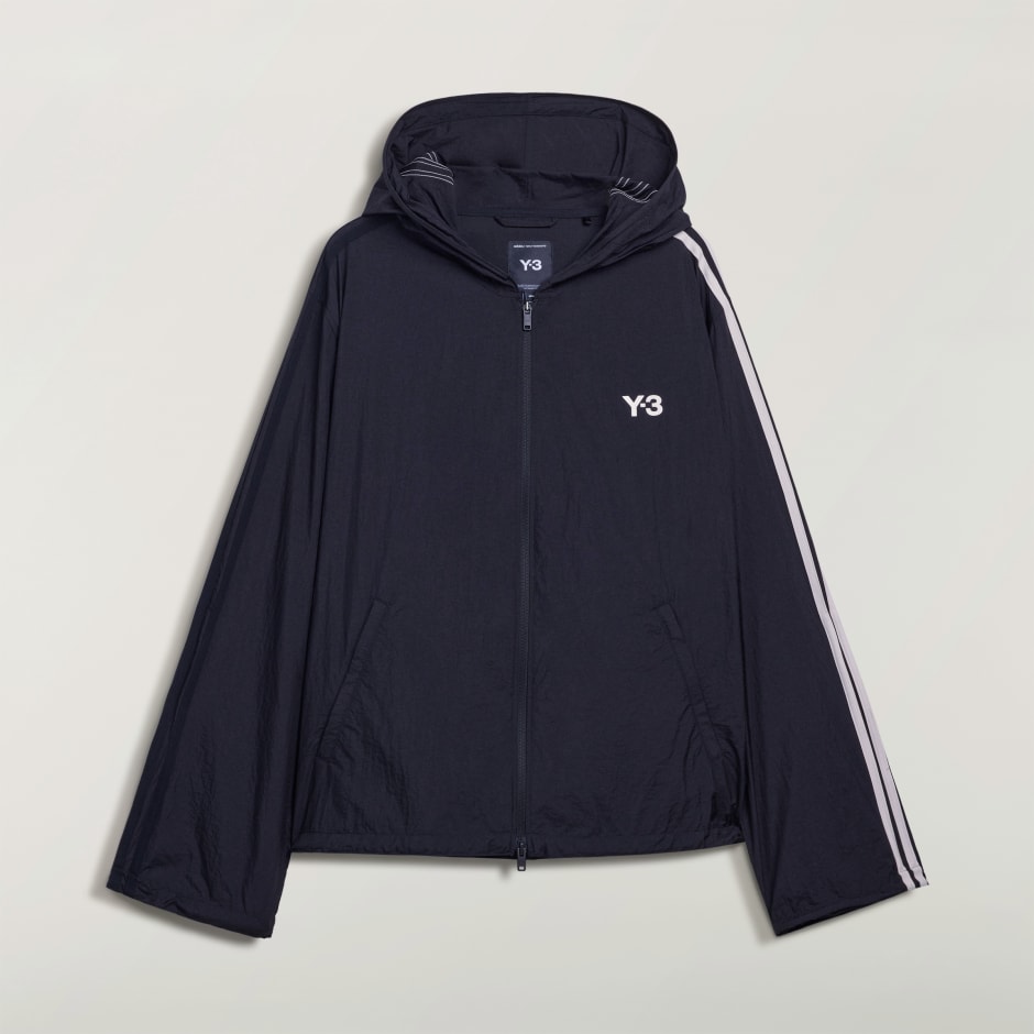 Y-3 NYLON WIRED 3 STRIPES TRACK TOP