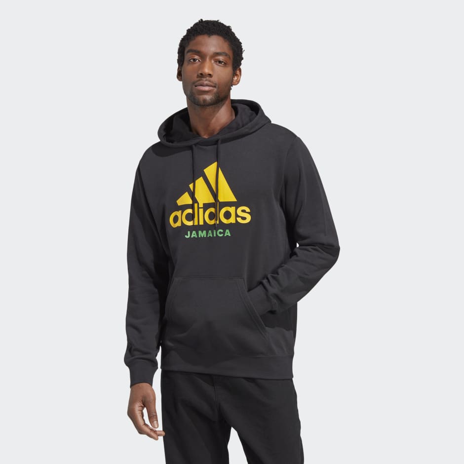 adidas Jamaica DNA Hoodie - Black adidas