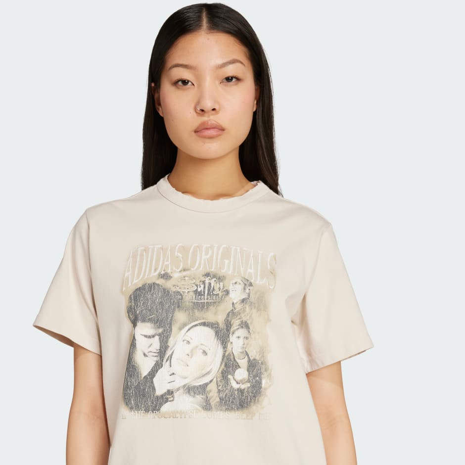 おしゃれ★adidas 20th Century Fox Disney Tee Oversized CLOTHING - Adidas 20th Century Fox Disney Tee - Beige