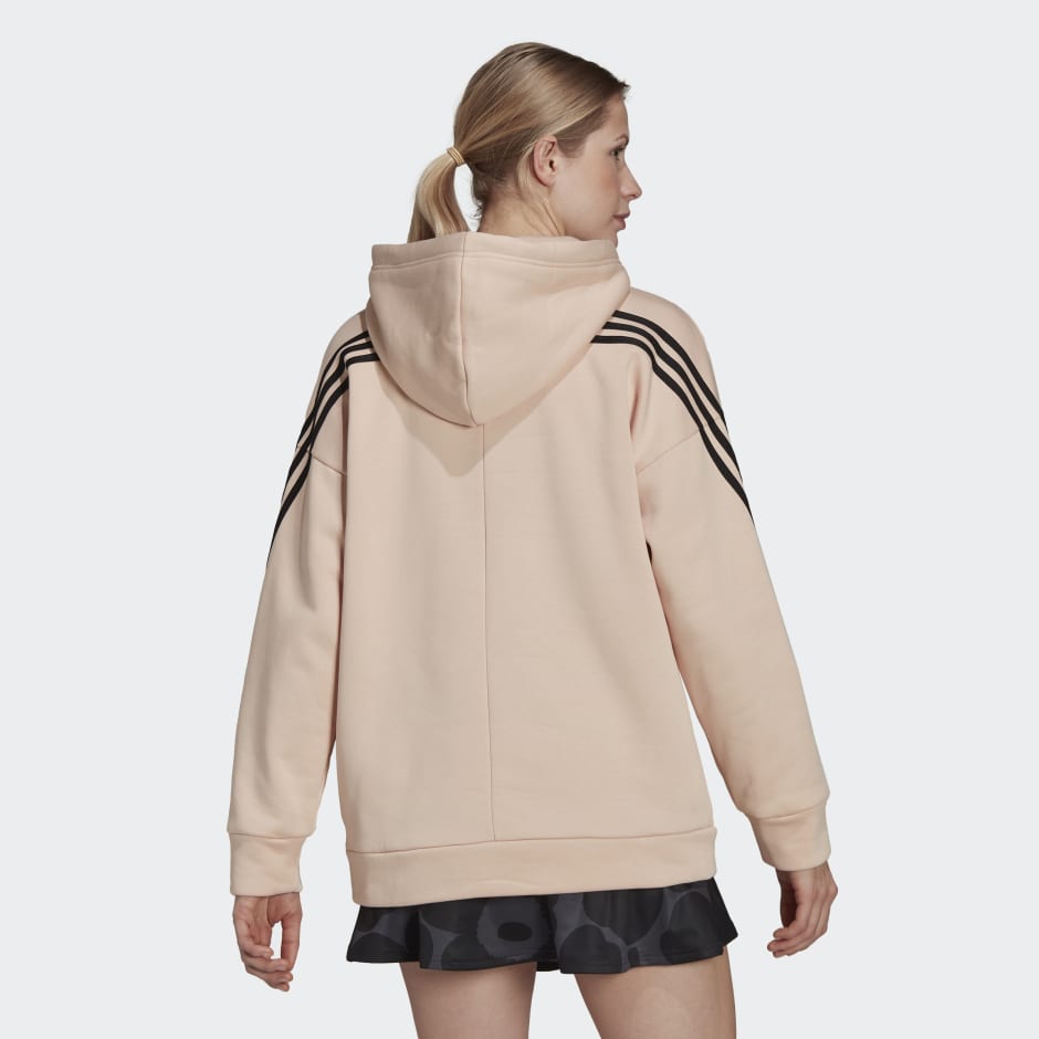 adidas fleece hooded sweatshirt