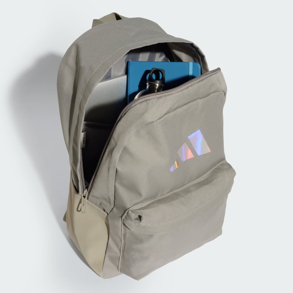 adidas Classic Badge of Sport Iridescent Backpack - Beige adidas Classic Badge of Sport Iridescent Backpack - Beige